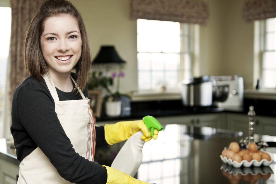 Master teaching thick blonde servant housework photos