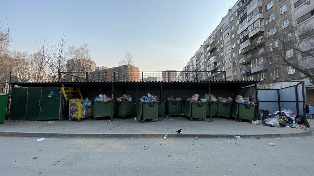 Фото Кучи отходов образовались во дворах Новосибирска после забастовки мусорщиков 2