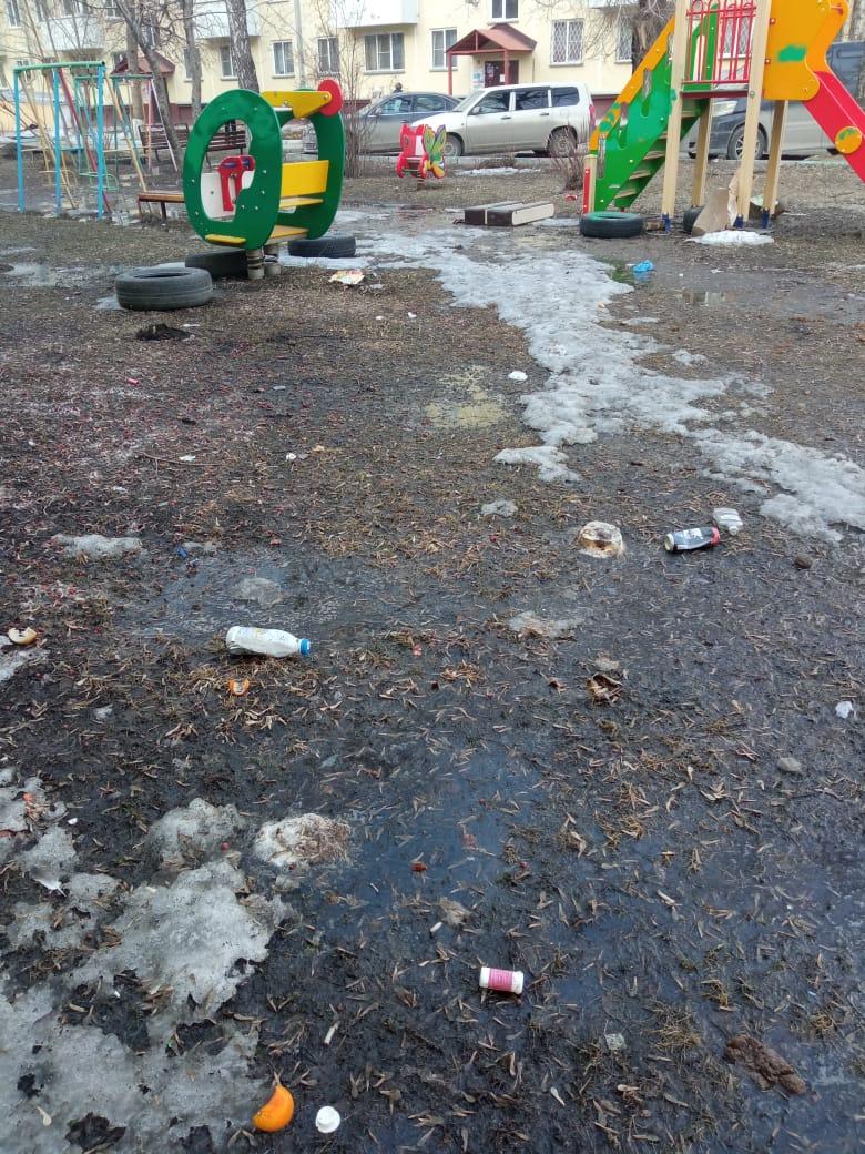 Фото Центр Сибири или город-помойка? Новосибирск оказался завален тоннами мусора после таяния снега. Репортаж 7
