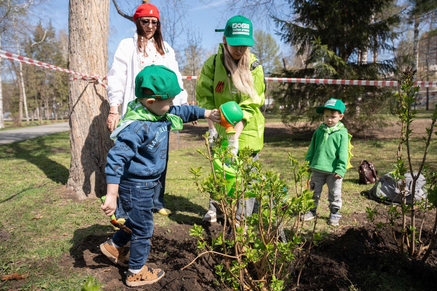Фото Ко Дню Победы теплоэнергетики вместе с горожанами высадили 50 кустов сирени 2 - Сиб.ФМ Фото Ко Дню Победы теплоэнергетики вместе с горожанами высадили 50 кустов сирени 2