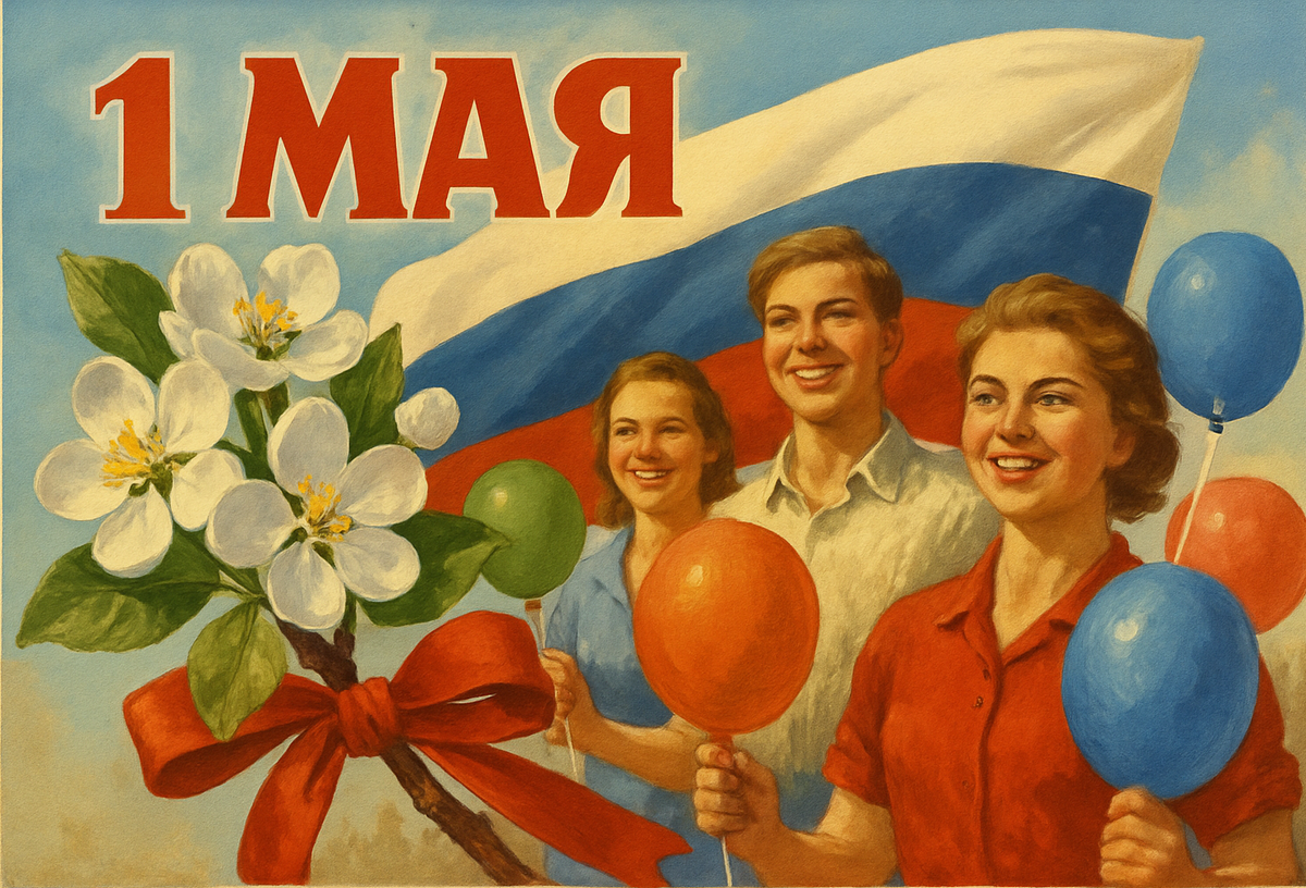 Фото 1 мая 2026 года: красивые открытки к празднику Первомая 8