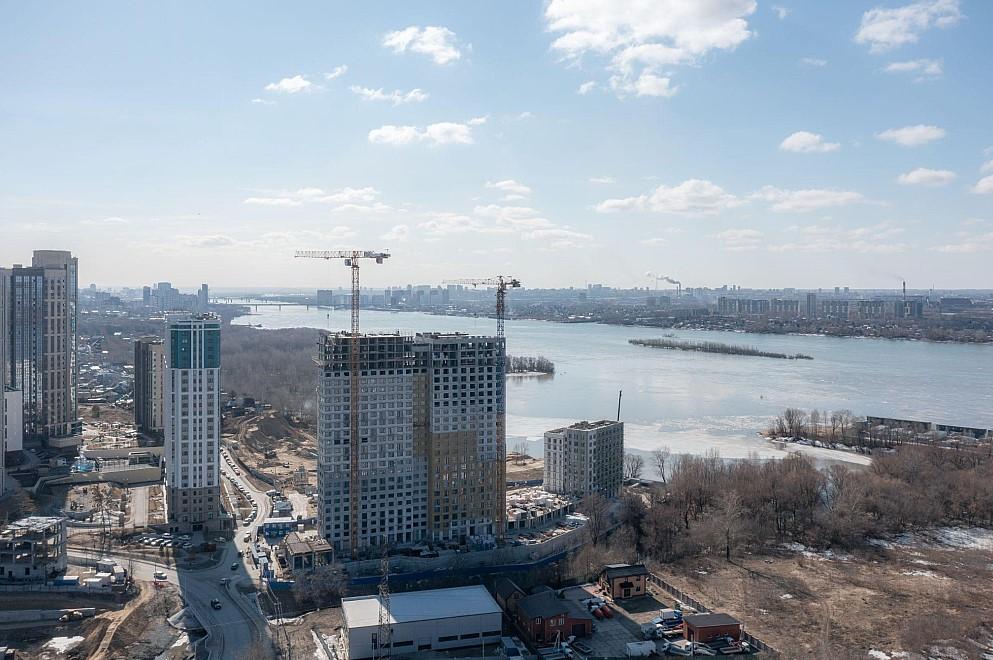Фото Что нам стоит дом построить: на берегу Оби ударными темпами возводят новый ЖК 2