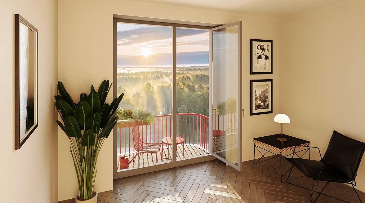 Фото Лес, город или река — можно не выбирать. В Новосибирске строят ЖК с комбо-видами из окна 7