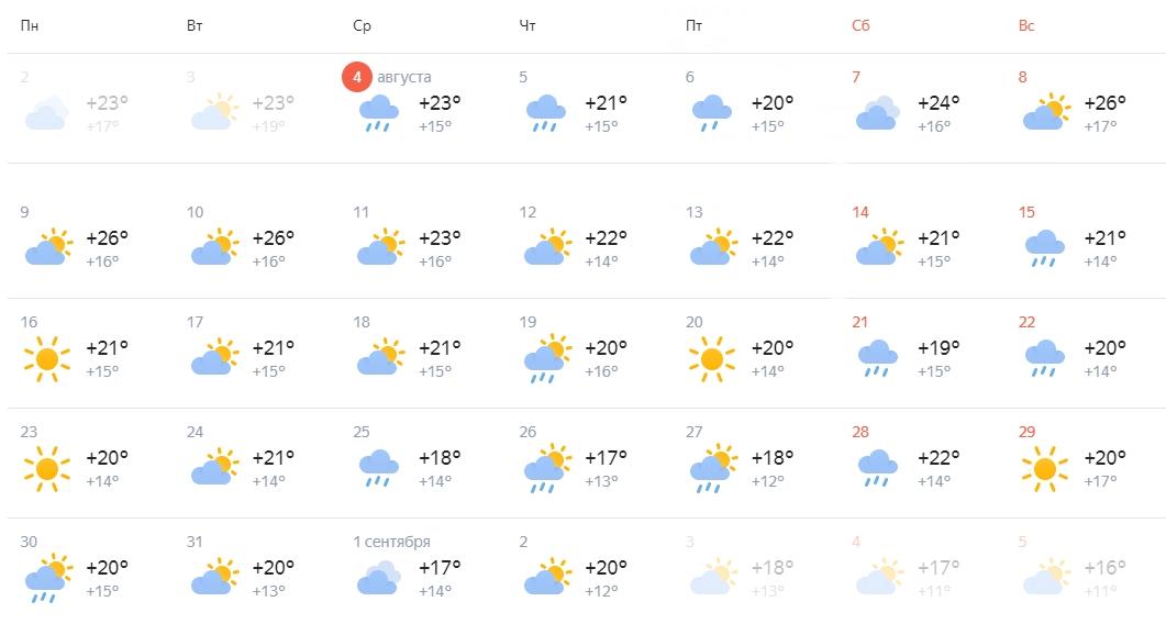 Погода в новосибирском на 10 дней