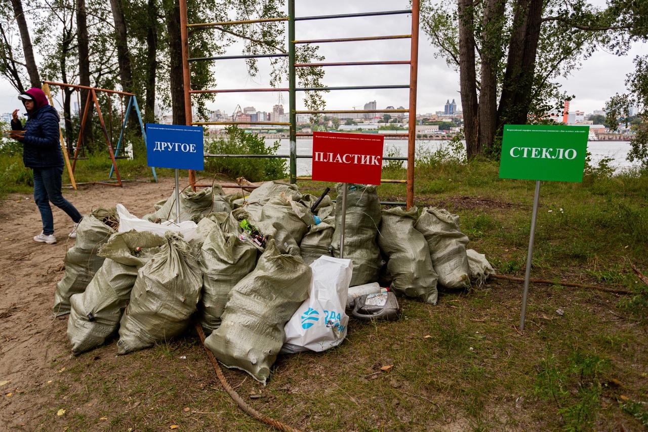 Фото В Новосибирске волонтёры собрали более 600 килограммов мусора 2