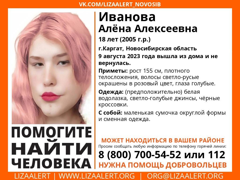 Под Новосибирском пропала 18-летняя девушка с розовыми волосами - sib.fm