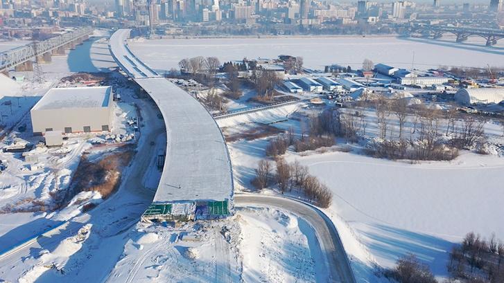 Фото В Новосибирске готовность четвертого моста через Обь составила 60% 3