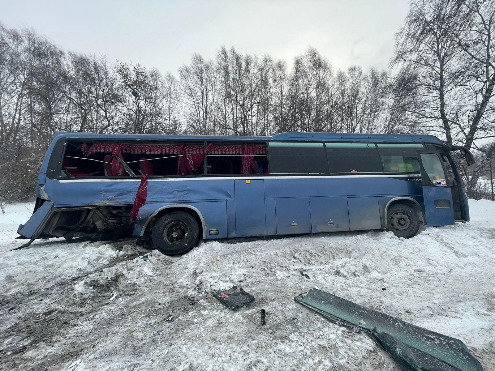 Авария автобуса с детьми