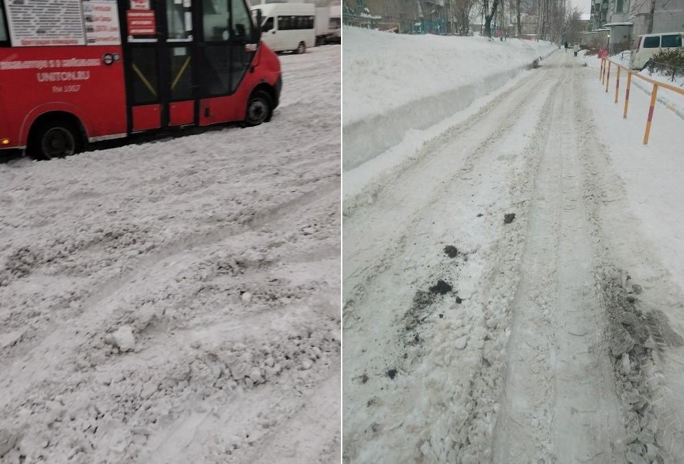 Фото В Новосибирске общественный транспорт застревает в снегу из-за нечищеных дорог 2