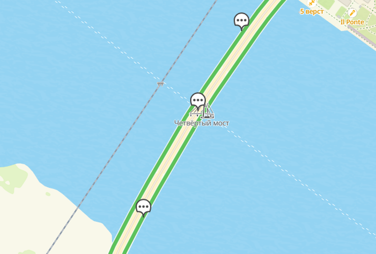Фото Зелёная линия четвёртого моста  в Новосибирске зажглась на картах 2ГИС 2