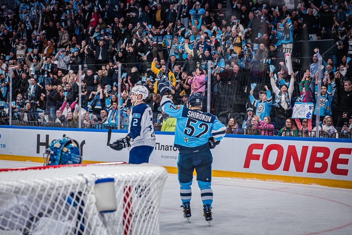 Фото Хоккейная «Сибирь» разгромила «Барыс» в домашнем матче. Фоторепортаж 14