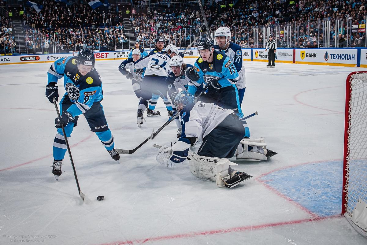 Фото Хоккейная «Сибирь» разгромила «Барыс» в домашнем матче. Фоторепортаж 18