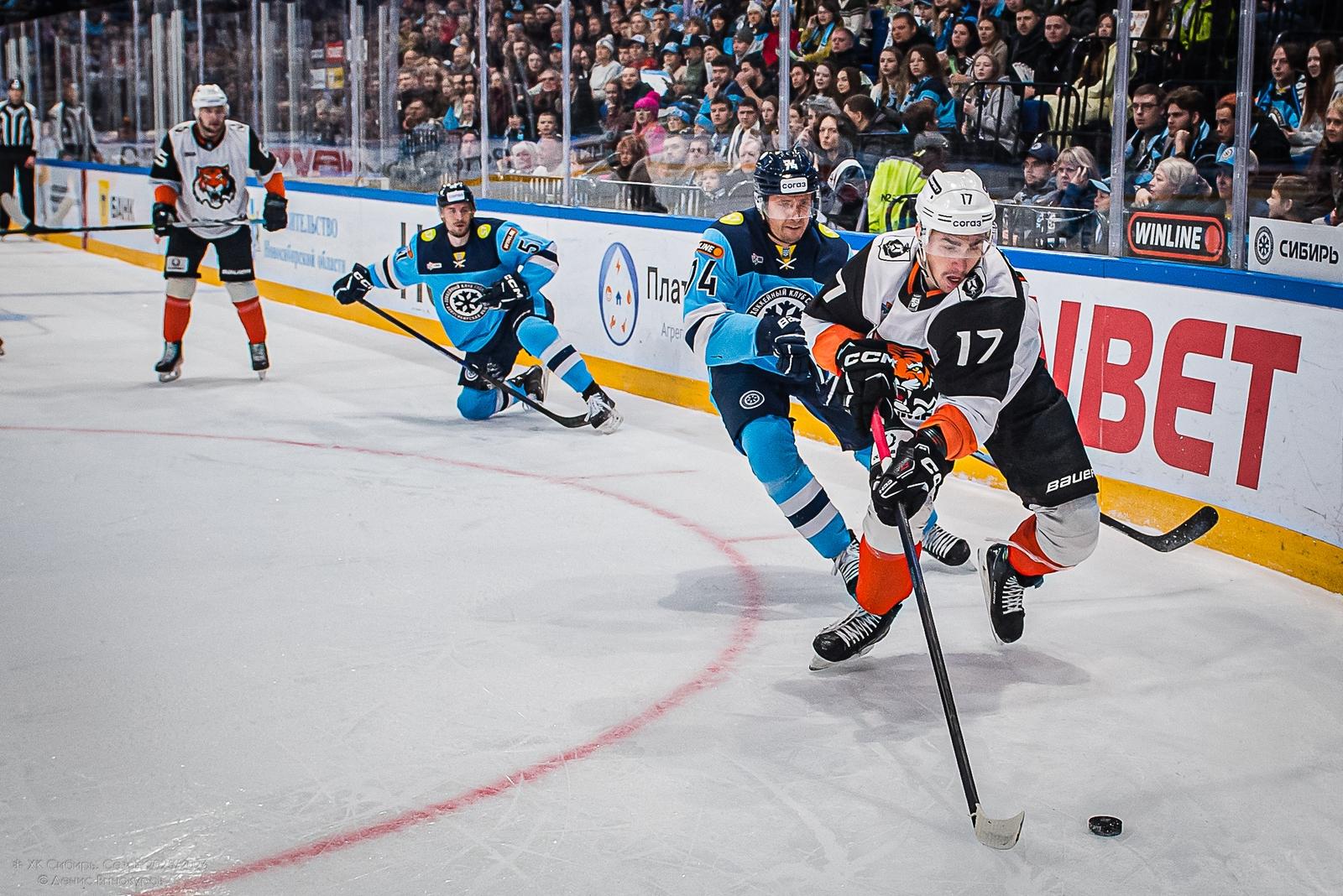 Фото Хоккейная «Сибирь» выдержала напор и победила «Амур». Фоторепортаж 12