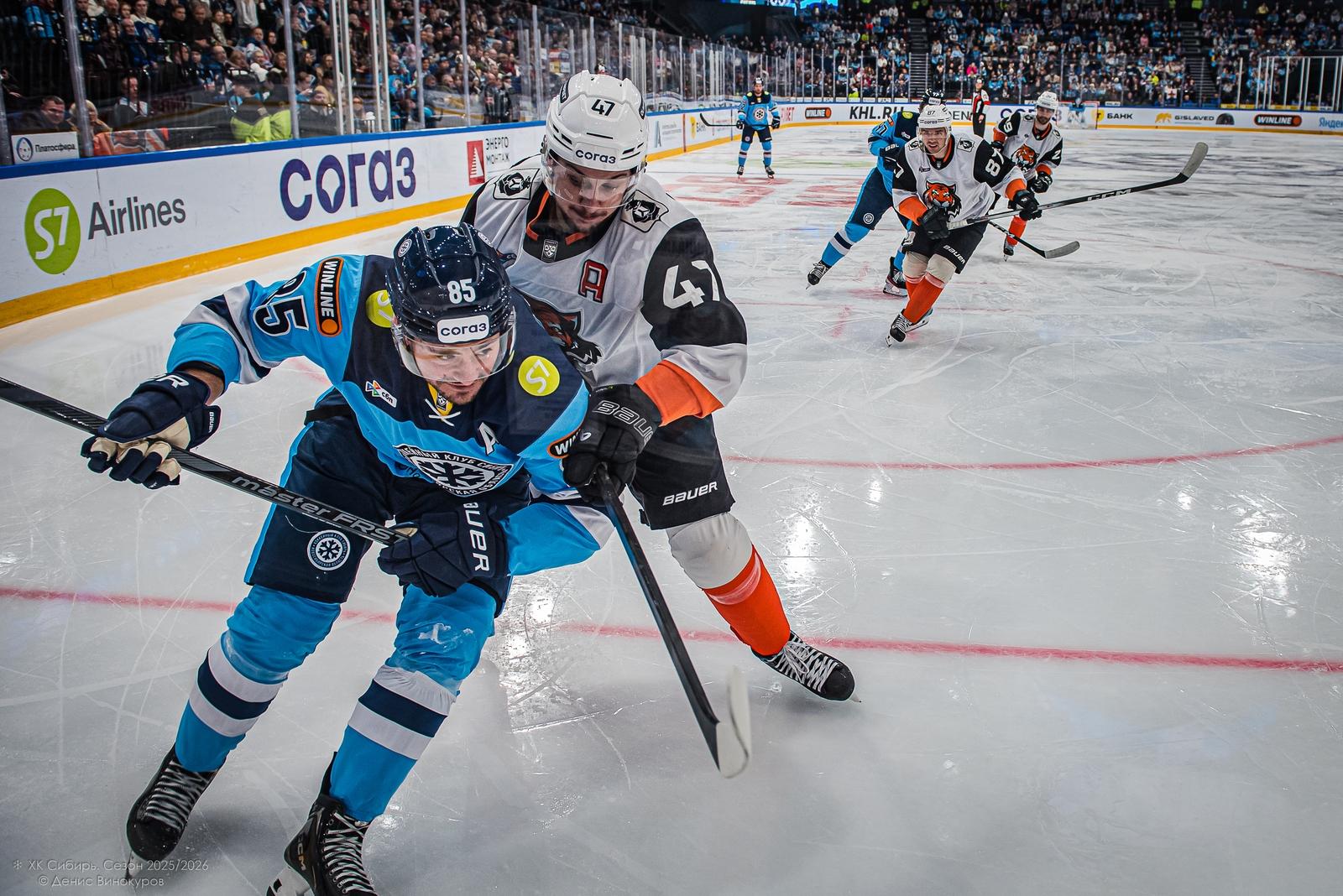 Фото Хоккейная «Сибирь» выдержала напор и победила «Амур». Фоторепортаж 19
