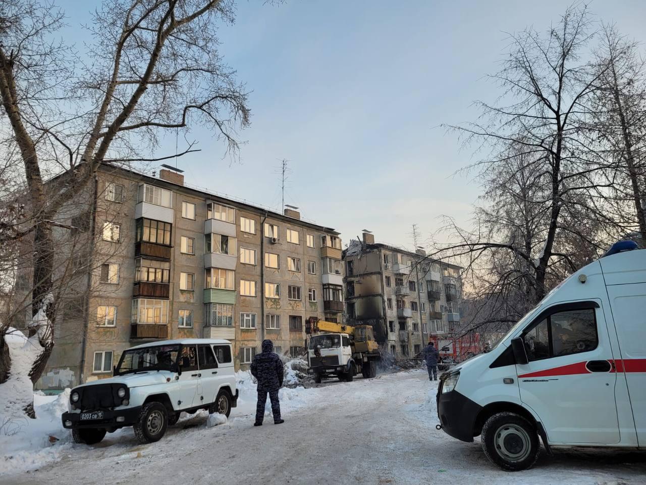 Фото В Новосибирске опубликованы 10 кадров разрушенного дома после взрыва газа 2