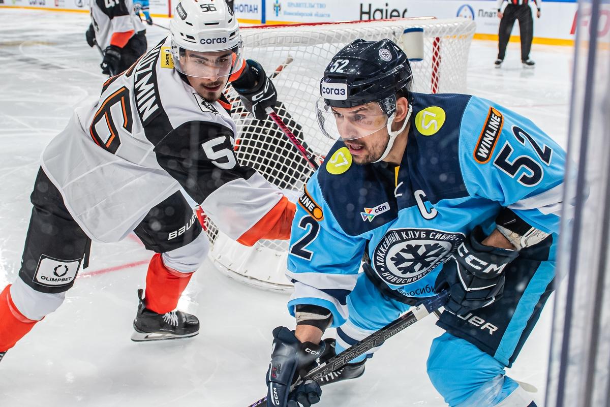 Фото Новосибирская «Сибирь» обидно уступила «Амуру» в овертайме: 20 динамичных кадров матча 14