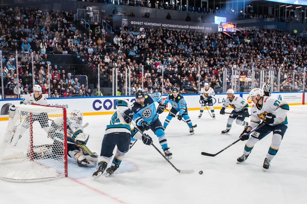 Фото Исторический рекорд КХЛ: «Сибирь» разгромила «Сочи» со счётом 10:1: 20 кадров грандиозного матча 7