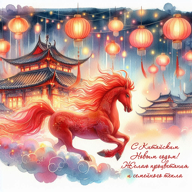 Фото Год Красной Огненной Лошади наступил: ловите открытки для поздравлений 2 - Сиб.ФМ Фото Год Красной Огненной Лошади наступил: ловите открытки для поздравлений 2