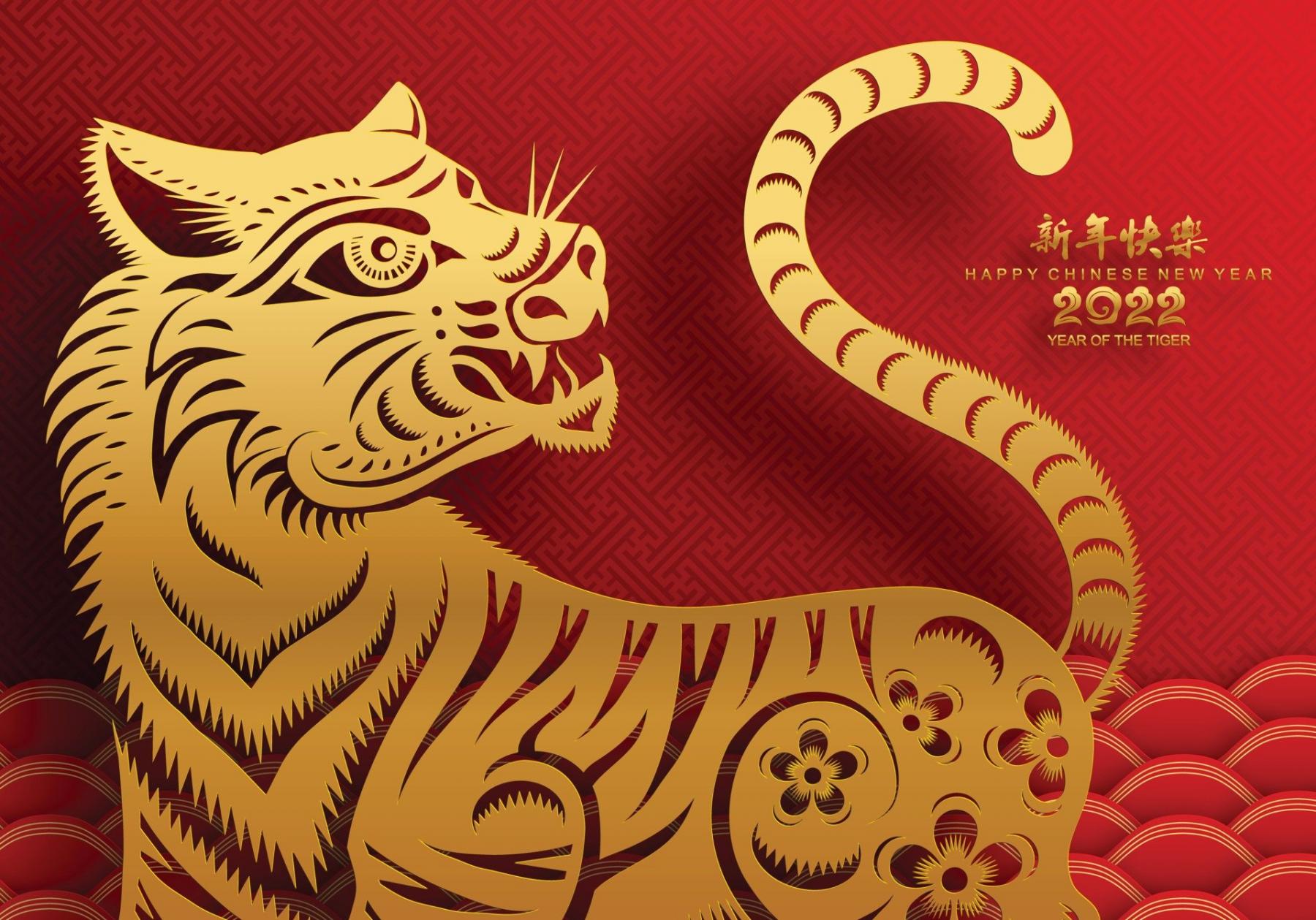 Фото Китайский Новый год – 2022: красивые открытки и поздравления с годом Тигра 2