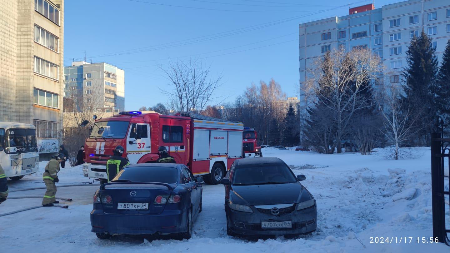 Фото Под Новосибирском автомобиль загорелся из-за мороза 2