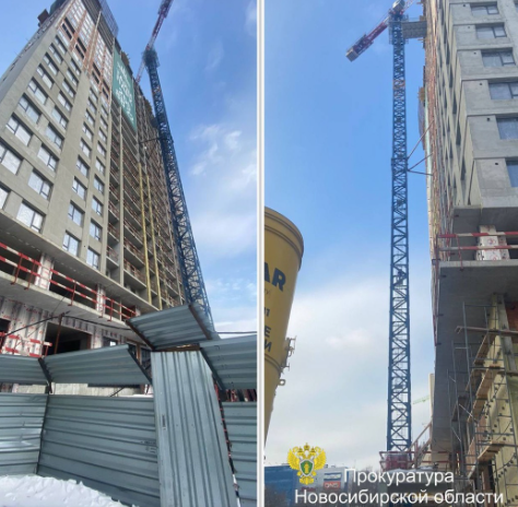 Фото Крановщик упал с высоты 7 этажа на одной из строек на Красном проспекте в Новосибирске 2 - Сиб.ФМ Фото Крановщик упал с высоты 7 этажа на одной из строек на Красном проспекте в Новосибирске 2
