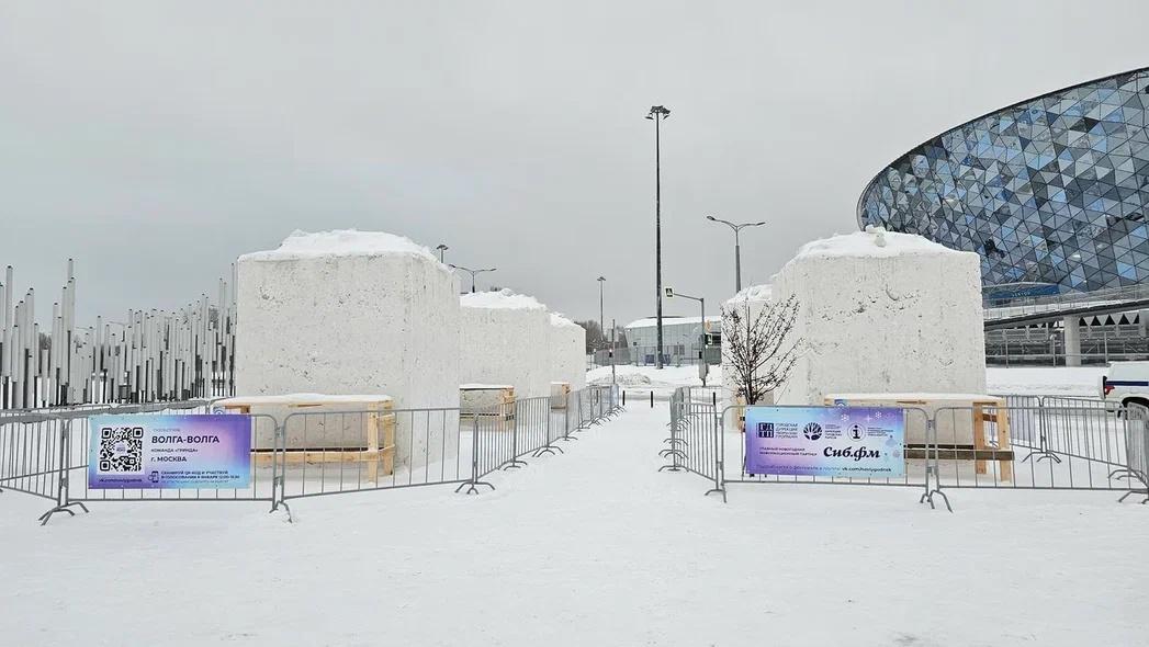 Фото В Новосибирске стартовал 25-й международный фестиваль снежной скульптуры. Фоторепортаж 12