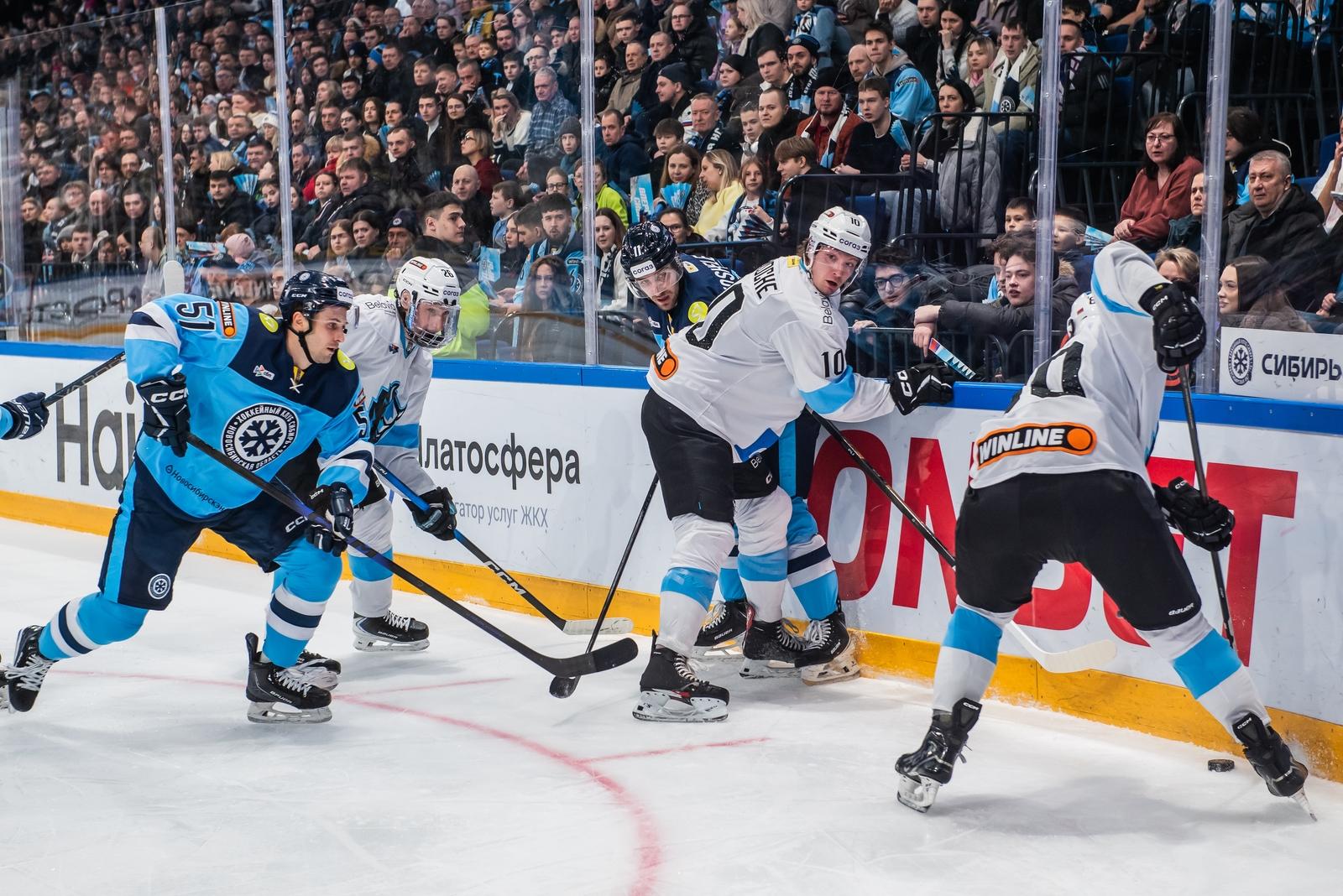 Фото Хоккейная «Сибирь» уверенно обыграла минское «Динамо»: яркие кадры матча 11