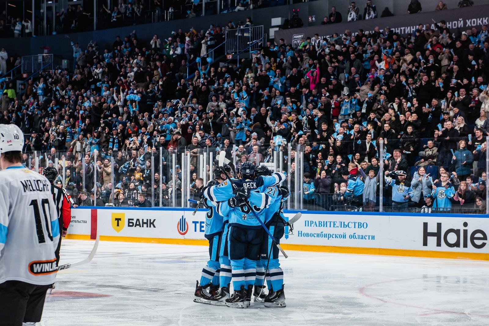 Фото Хоккейная «Сибирь» уверенно обыграла минское «Динамо»: яркие кадры матча 22