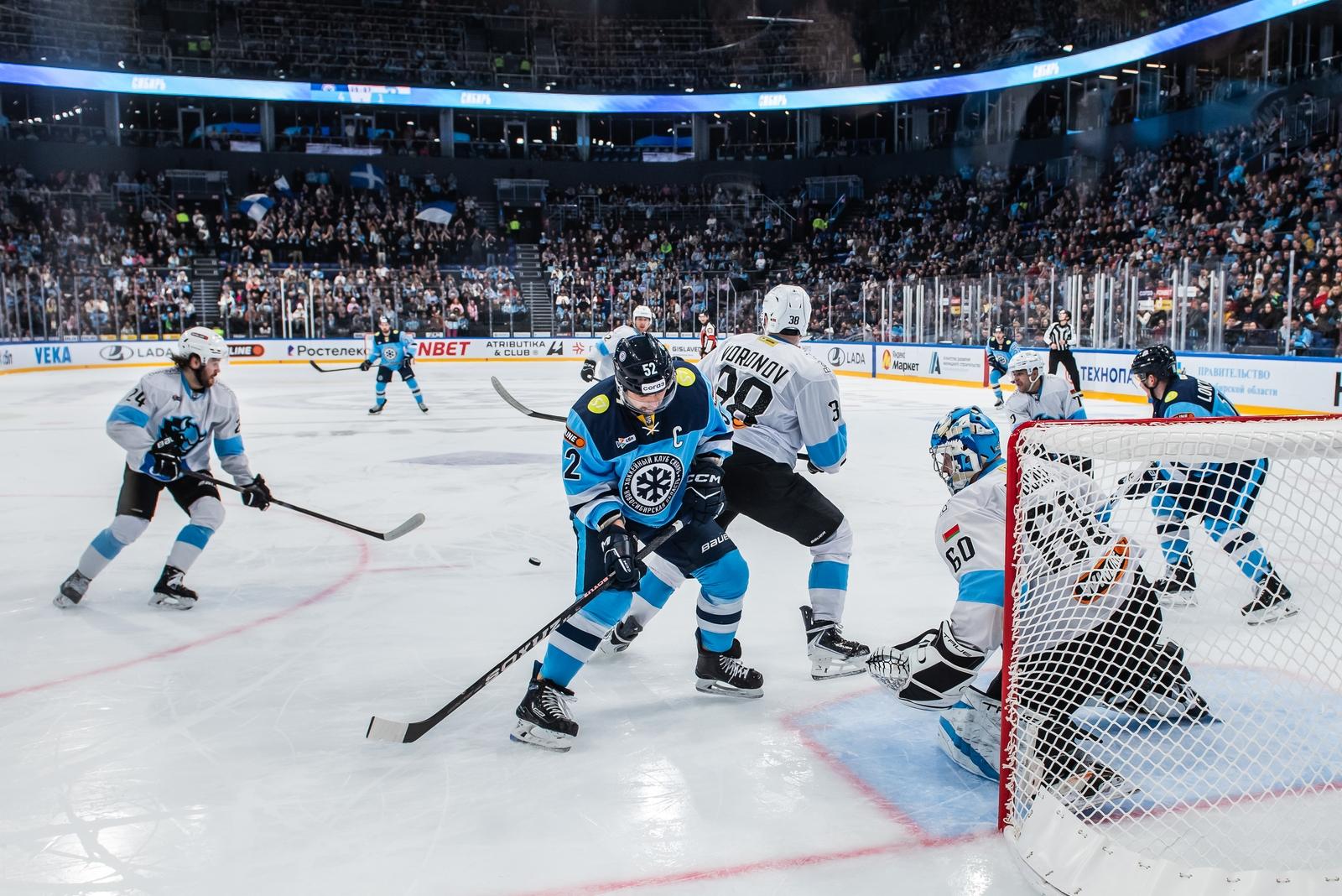 Фото Хоккейная «Сибирь» уверенно обыграла минское «Динамо»: яркие кадры матча 25