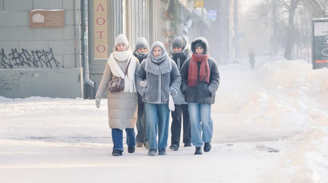 Фото Опубликованы фото украшенных жгучим морозом новосибирцев, собак и деревьев 3