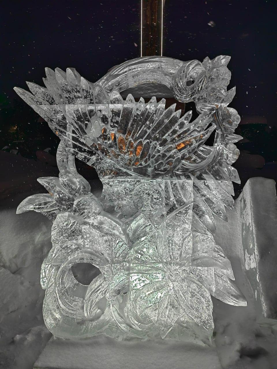 Фото Выставка снежных скульптур проходит в Новосибирском крематории 8