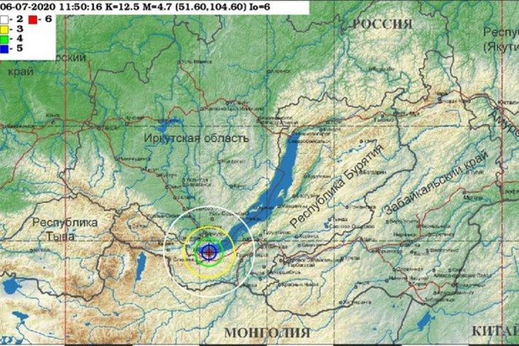 Карта землетрясение онлайн россия мониторинг