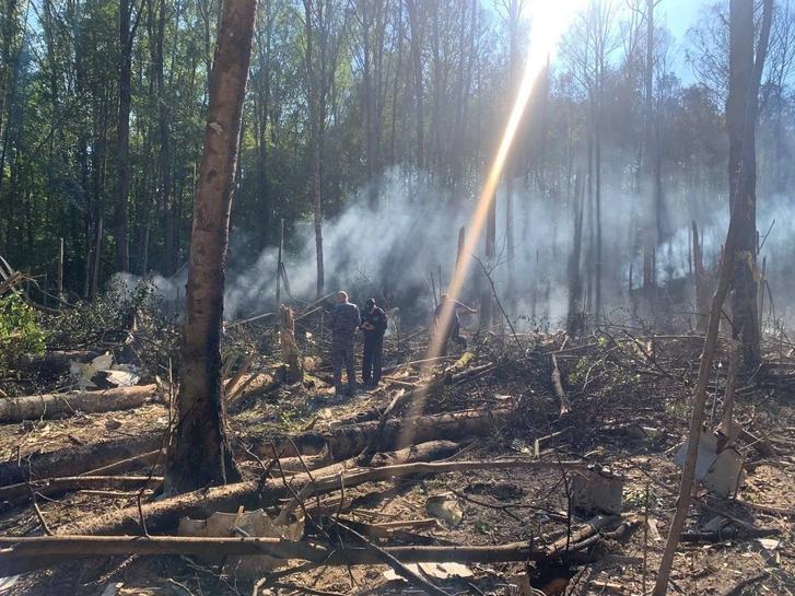 Фото В Подмосковье упал «Сухой Суперджет» новосибирского производства. Онлайн-трансляция 3