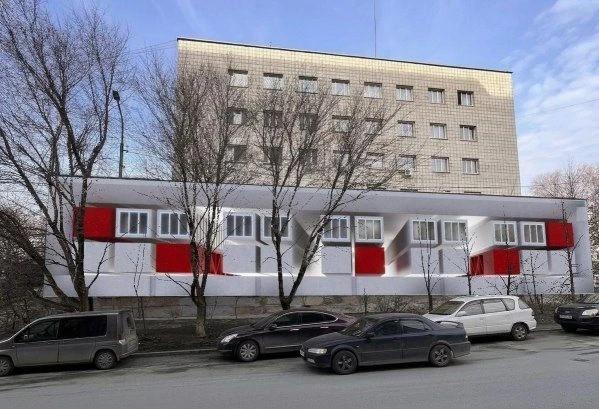 Фото Исчезнувшая река Каменка вдохновила мурал для пожарной части в центре Новосибирска 3 - Сиб.ФМ Фото Исчезнувшая река Каменка вдохновила мурал для пожарной части в центре Новосибирска 3
