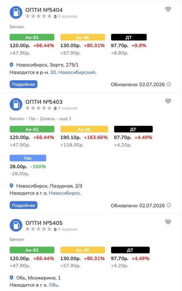 Фото Бензин до 190 рублей и огромные очереди на АЗС. Что происходит с топливом в Новосибирске 3 июля 3