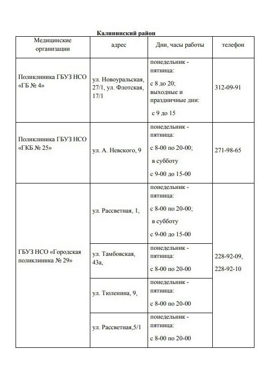 Фото Актуальный список и время работы пунктов вакцинации от COVID-19 на июнь 2021 в Новосибирске 3