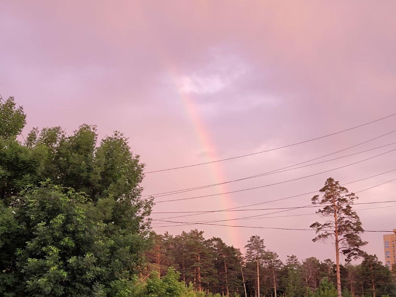 Фото Жители Новосибирска делятся фото двойной радуги после дождя 21 июня 8