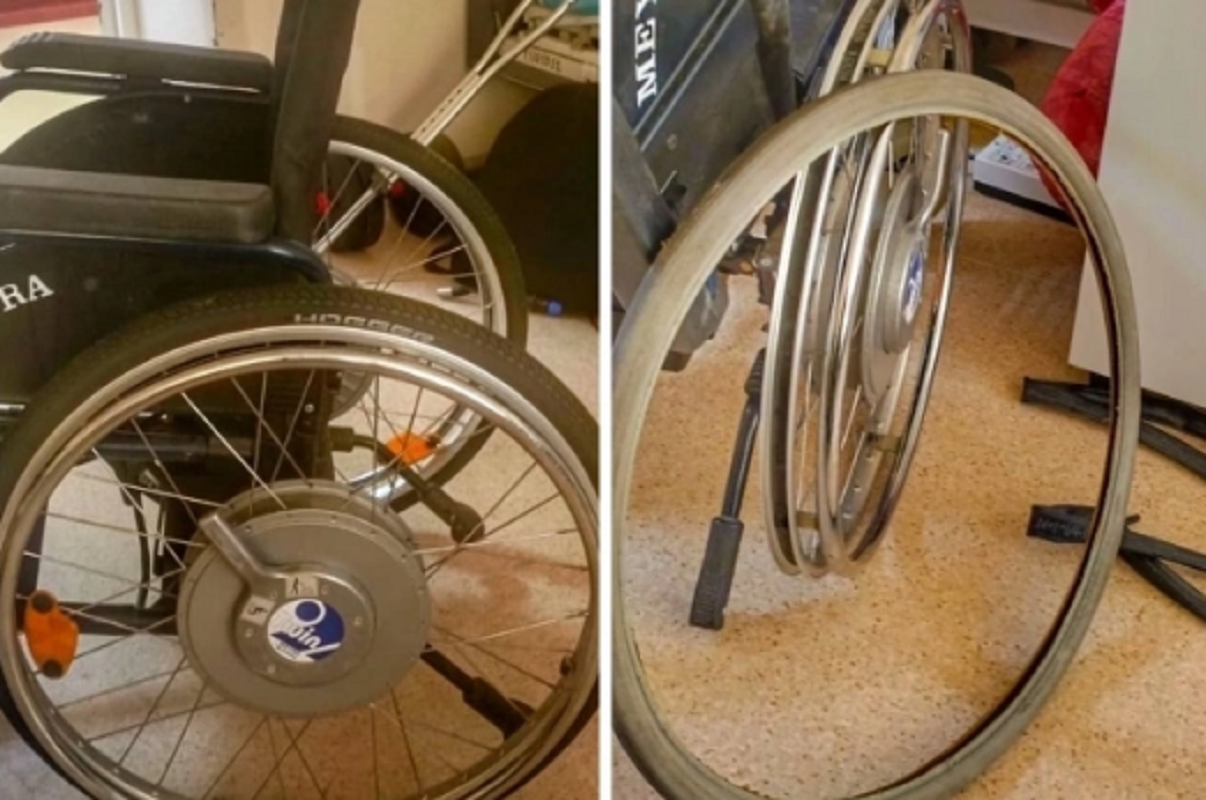 Фото Ветеран из Луганска починил коляску бойцу СВО из Новосибирска, который лишился ноги 2