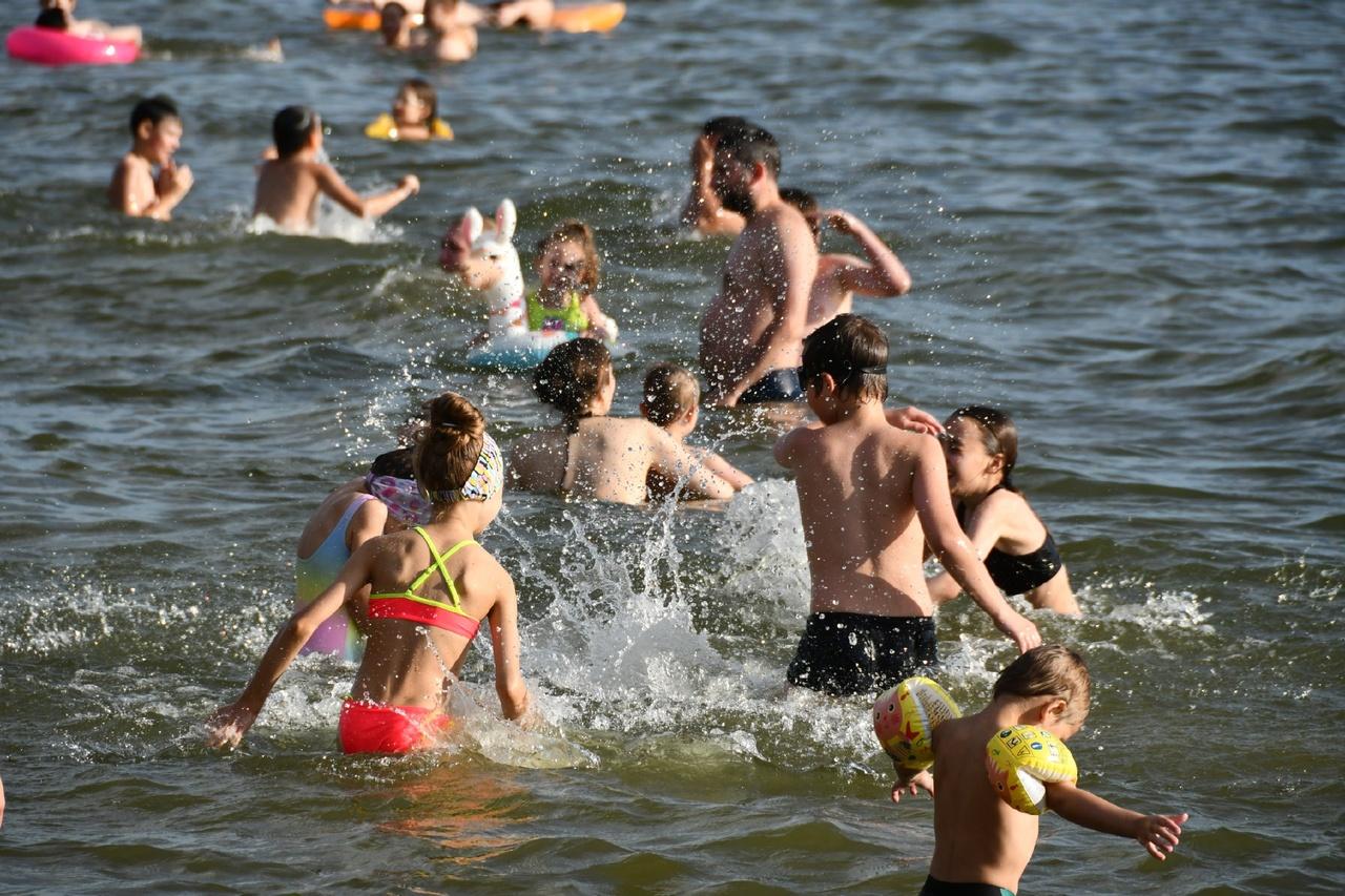 Фото Девушки в бикини и пальмы в Сибири: сотни новосибирцев ринулись на пляжи в аномальную жару. Горячий репортаж 11