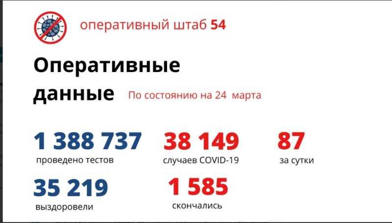 Фото Количество умерших от коронавируса в Новосибирской области достигло 1 585 человек к 25 марта 2