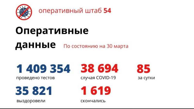 Фото Количество умерших от коронавируса в Новосибирской области достигло 1 619 человек к 31 марта 2