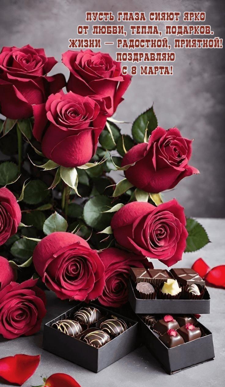 Фото С 8 Марта! Красивые открытки и картинки к Международному женскому дню 12