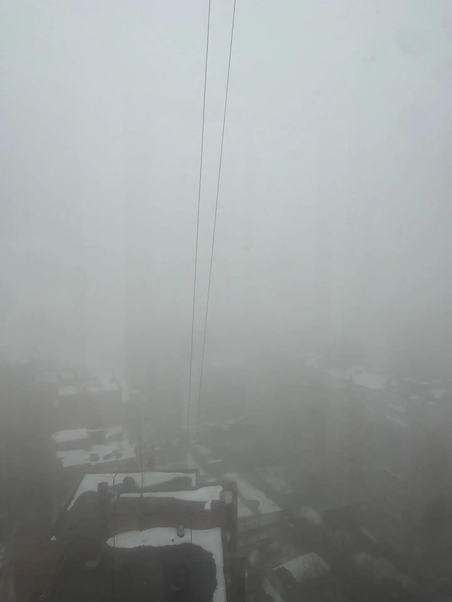 Фото Густой туман опустился на Новосибирск утром 27 марта 2