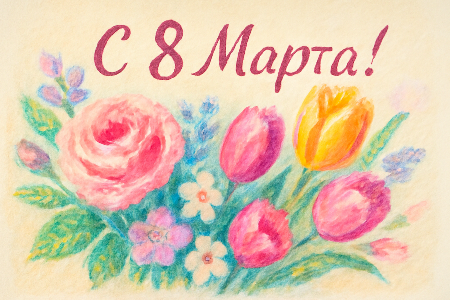 Фото Открытки с 8 марта для семьи и коллег 7