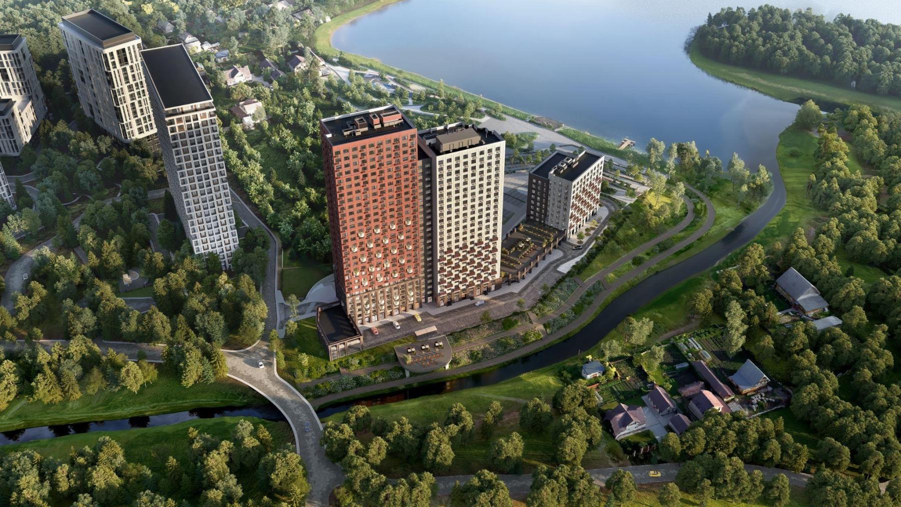 Фото Застройщик в 3D реальности показал, как будет выглядеть приватный двор в ЖК на берегу Оби 4