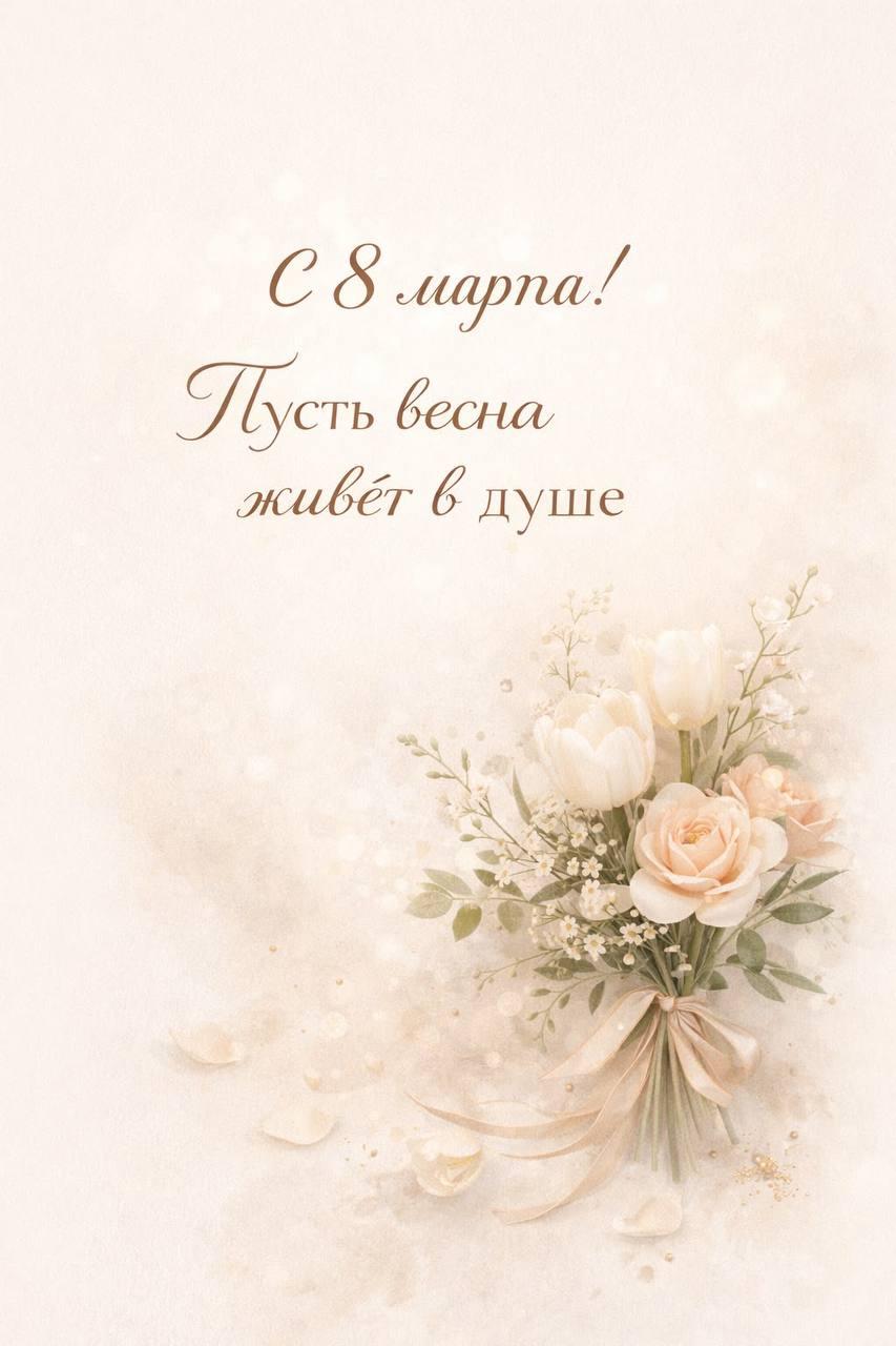 Фото С 8 Марта! Красивые открытки и картинки к празднику 5