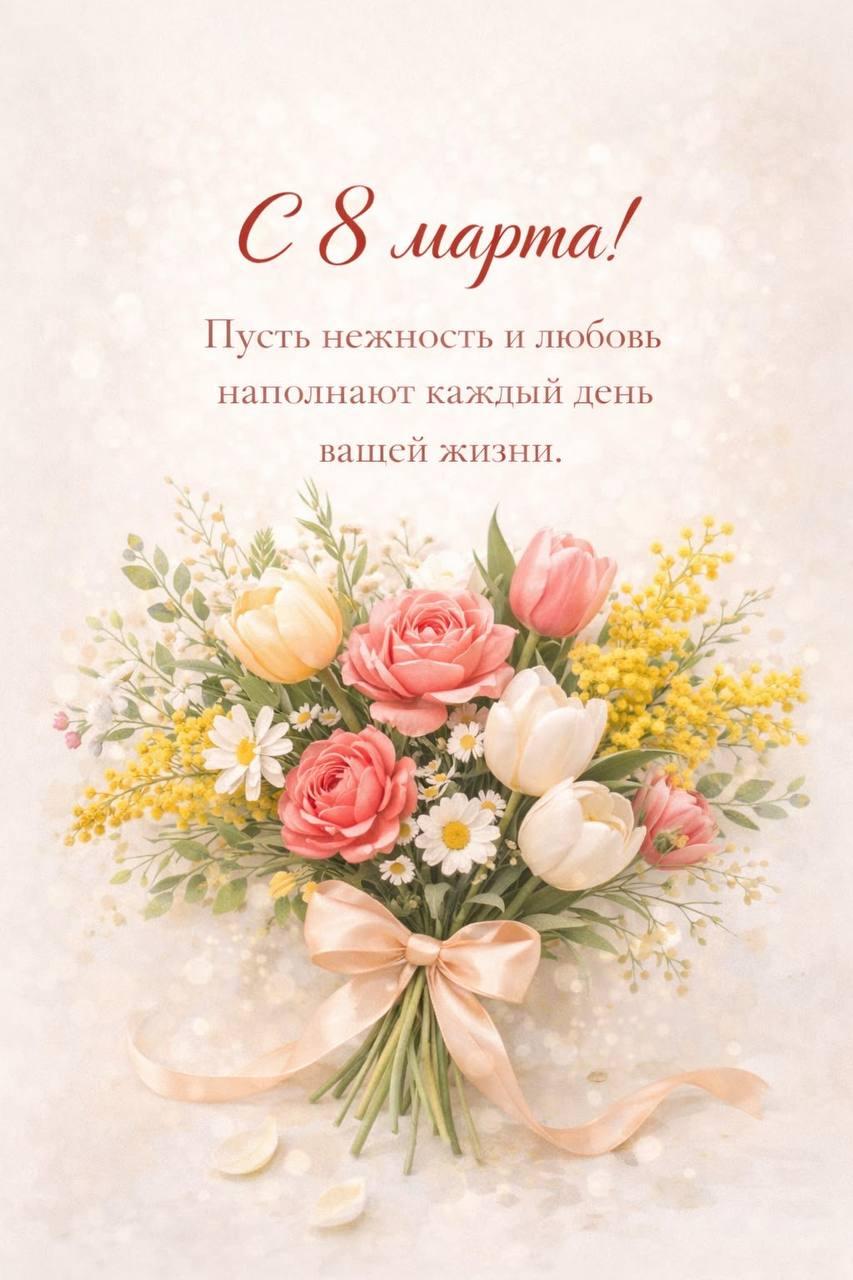 Фото С 8 Марта! Красивые открытки и картинки к празднику 6