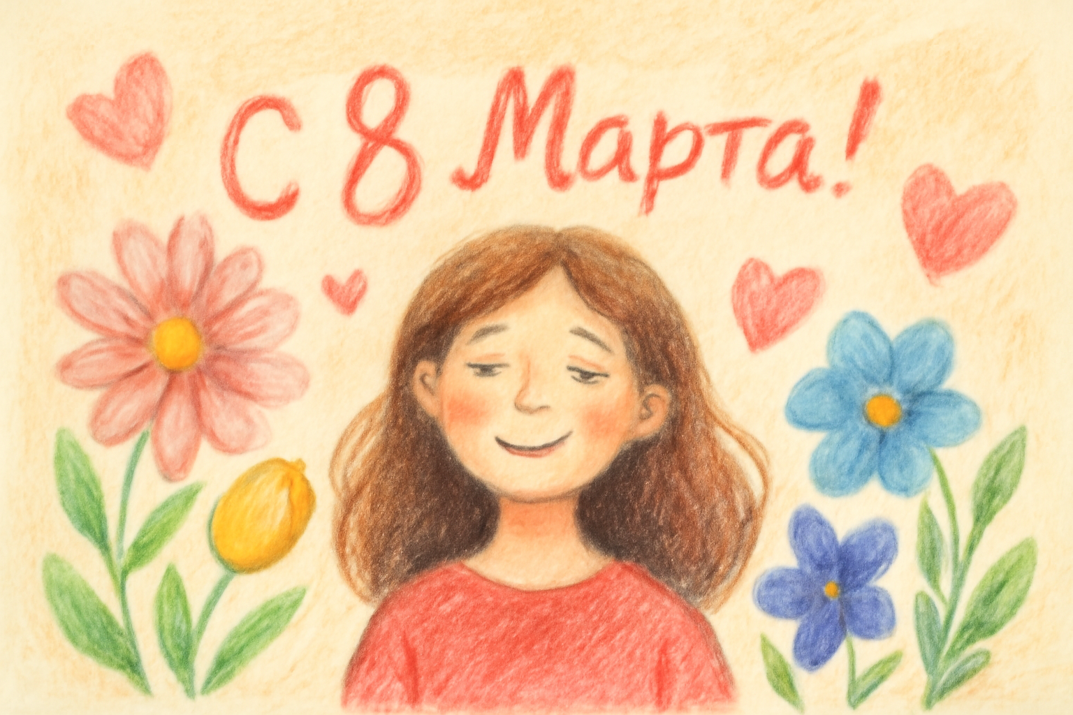 Фото Открытки с 8 марта для семьи и коллег 6