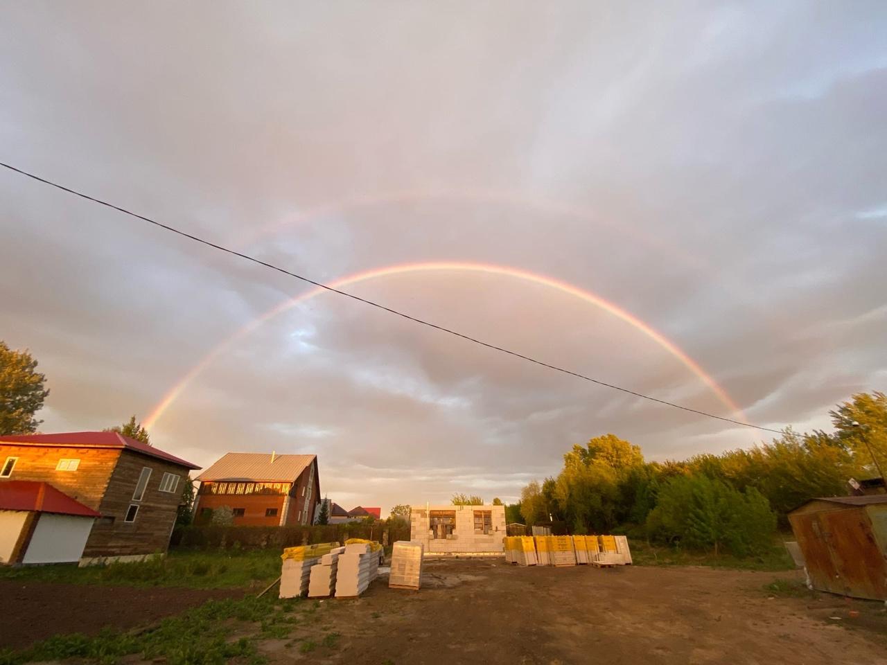 Фото Двойная радуга появилась над Новосибирском 20 мая 2