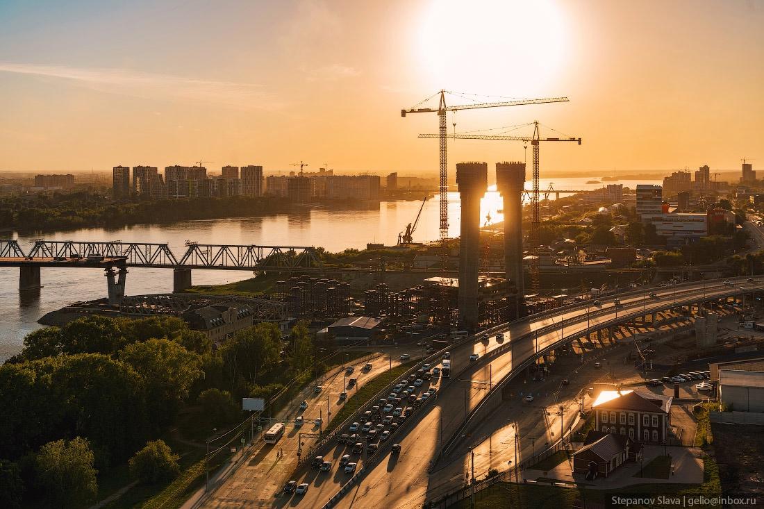 Фото Фотограф Слава Степанов показал майские снимки четвёртого моста в Новосибирске 4